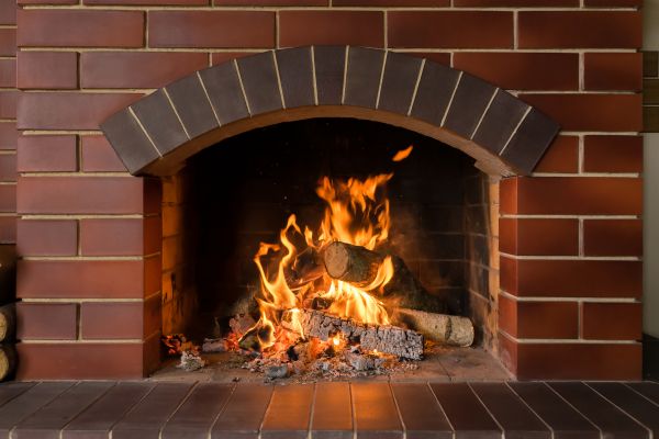 Brick Fireplace Installation in Champaign